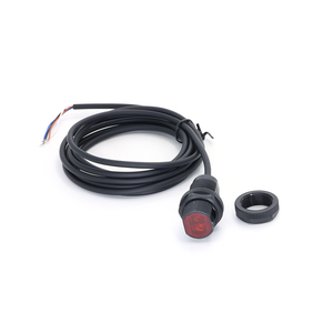 Sensor cilíndrico de fondo difuso KRONZ con indicador <span class=keywords><strong>LED</strong></span> de cable de 2m Detección de 20-100mm Sensores fotoeléctricos Cables voladores - Product Image 1