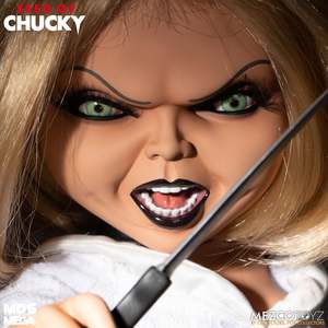 Muñeca Tiffany Seed of Chucky Parlante de 15 Pulgadas, Mini Juguete de Moda para Niñas y Bebés, Modelo Musical de Dibujos Animados de Plástico y Tela DIY - Product Image 4