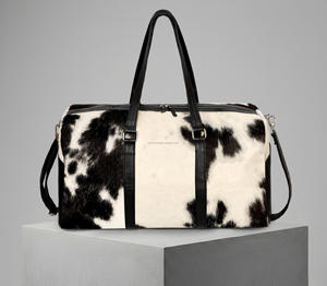 Bolsa de Viaje de Cuero Genuino de Primera Calidad con Cierre de Cremallera, Ligera y de Gran Capacidad LHODB-0100 - Product Image 6