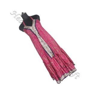 SD023 2025 dernier Style Vintage indien et pakistanais Saree/Sari/Shari Hippy Boho coton vêtements avec soie Style Vintage indien - Product Image 3