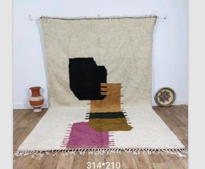 Tapis marocains faits à la main en laine, authentiques tapis berbères, laine naturelle, artisanat artisanal, taille et couleurs personnalisables, haute qualité - Product Image 2