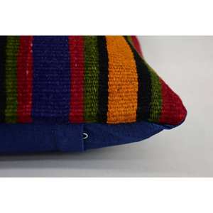 หมอนหนุนคอขนแกะหลากสี14x14ขนแกะ kilim ลายขวางไม่ลื่นเป็นมิตรกับสิ่งแวดล้อมสไตล์วินเทจหรูหรานุ่มถอดซักได้ตกแต่งได้ - Product Image 4