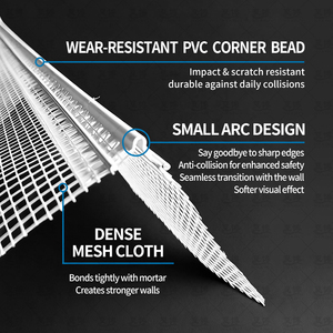 Profilo Angolare in PVC con Fibra di Vetro <span class=keywords><strong>per</strong></span> Sistemi di Isolamento Edilizio - Product Image 1