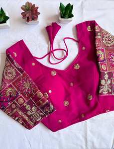 Nueva Georgette de imitación de excelente calidad con hilo y blusa de trabajo de secuencia Fabricante de moda para mujer - Product Image 5