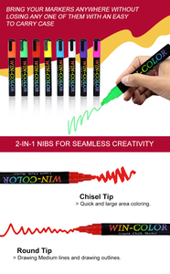 2025 đảo ngược lời khuyên LED Board Bút Đánh Dấu khô hoặc ướt xóa 6 mét màu chất lỏng Phấn nước dựa trên phấn Bút Đánh Dấu - Product Image 5