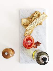 Black <b>Marble</b> Cutting <b>Board</b> For Home Cooking Enhancing Kitchen Aesthetic With Natural Stone Beauty - Product Image 3