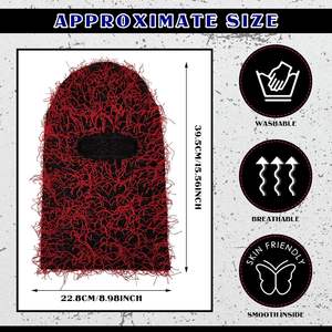 Pasamontañas de Punto al por Mayor, Máscara de Esquí con Tres Orificios, Logotipo Personalizado, Uso Diario en Invierno, 100% Poliéster, Unisex, Elegante - Product Image 4