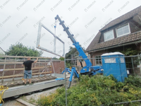 Grue araignée Tonlita pour espaces étroits, grue araignée de 3 tonnes, installation de vitres, mini grue araignée télécommandée avec nacelle pour personnel