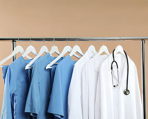 Ensemble de gommages médicaux uniformes d'hôpital unisexe tissu éponge Spandex/Polyester ensemble de gommage médical d'infirmière uniforme de travail personnalisé - Product Image 2