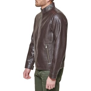 Servicio OEM/ODM 2025, Diseño Personalizado con Logotipo, Chaqueta Elegante para Hombre, Chaqueta de Cuero Cómoda de Alta Calidad - Product Image 3