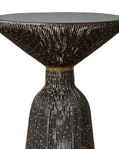 Meilleure vente de table d'appoint en aluminium fabriquée à la main pour les maisons de luxe conçue avec une texture unique et un attrait moderne artistique - Product Image 2