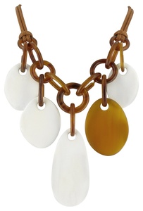 Nouvelle arrivée complexe collier en corne de boeuf de buffle poli Style Animal bijoux en os Design naturel perles femmes filles mariage - Product Image 6