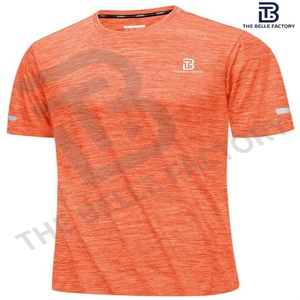 Camiseta de gimnasio Premium para hombre, ropa deportiva de manga corta de alta calidad, material tejido de poliéster/algodón - Product Image 4