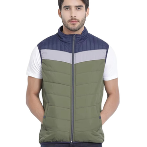 Veste matelassée sans manches décontractée pour homme, best-seller, coupe confortable, col montant, chaude pour l'hiver, pour l'extérieur, style urbain, manches longues - Product Image 5