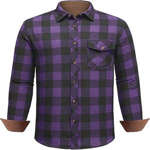 เสื้อเชิ้ตผ้าสักหลาดผู้ชายราคาส่ง สไตล์ล่าสุด ขายดี ผ้าทนทาน ไม่ยับ พร้อมบริการสั่งตัดตามแบบ - Product Image 1