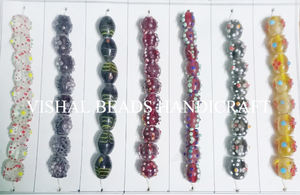 Perles de verre au chalumeau en cristal de haute qualité diverses couleurs prêt navire meilleure qualité perles de rocaille en vrac fabrication de bijoux perles de vishal - Product Image 2