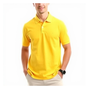 เสื้อโปโลชาย ผ้าฝ้าย 100% แขนสั้น สกรีนโลโก้ได้ ใส่สบาย ทรงปกติ ระบายอากาศดี เสื้อลำลองคุณภาพพรีเมียม ขายส่ง - Product Image 6