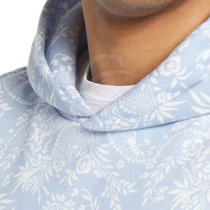 Ensemble sweat à capuche et short pour homme avec logo personnalisé, 100% coton, léger, respirant, tendance estivale, vente en ligne - Product Image 5