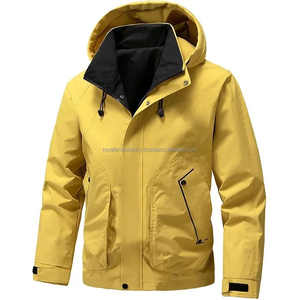 Hommes Veste Coupe-Vent Randonnée Camping Manteaux Léger Printemps Automne Manteaux Imperméable Extérieur Softshell Zip Up Vestes À Capuche - Product Image 2