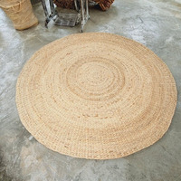 Tapis rustique en jonc de mer, écologique, fait main, avec envers en jute, pour salon, extra épais, fabrication OEM au Vietnam