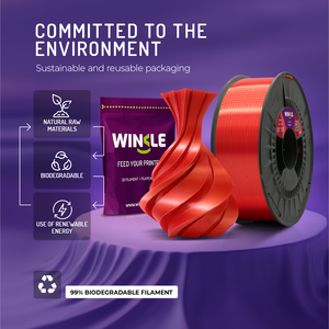 Filamento PLA de Seda WINKLE de 1.75 mm y 1 kg para Impresora 3D, Material Biodegradable de Alta Precisión y Fácil Impresión, Venta al por Mayor FDM - Product Image 5