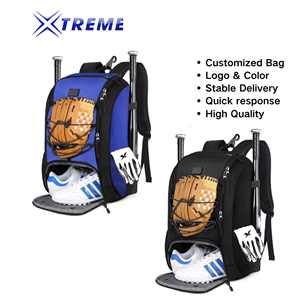 Sac à dos de baseball Xtreme BB-001 grande capacité avec compartiment à chaussures et crochet de clôture pour les sports de baseball - Product Image 5