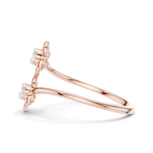 แหวนเพชร CVD 0.09 กะรัต ระดับ VVS-VS-EF สำหรับผู้หญิง ทอง 18KT, 14KT, 10KT และเงิน 925  ทองชมพู, ทองเหลือง, ทองขาว  มอยส์ซาไนต์ - Product Image 4