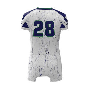 Ensemble de vêtements de football américain pour jeunes Conception à manches courtes Uniforme respirant et sain de grande valeur - Product Image 5