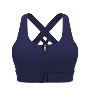Sujetador Deportivo de Yoga para Mujer, Hecho a Medida, Talla Grande, Simple, de Alta Sujeción, Transpirable, de Secado Rápido, Ligero, con Tirantes Cruzados Extraíbles - Product Image 1