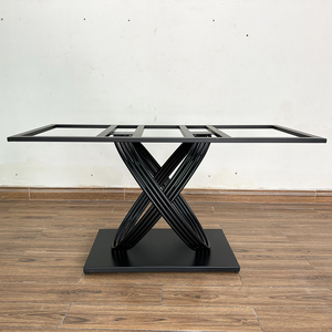 Contemporary Industrial <b>Cast</b> Iron Dining Table Legs <b>Powder</b>-Coated CHBBA011 for Kitchen Furniture Chairs and Cabinets - Product Image 6