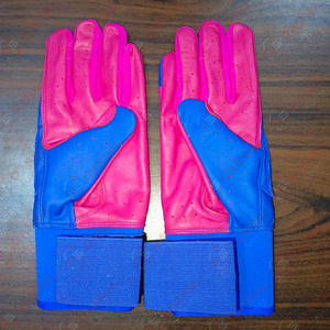 Gants de frappe de baseball en cuir, poignée ambidextre, fermeture à boucle et crochet, personnalisables pour les frappeurs professionnels - Athlètes adultes masculins - Product Image 4