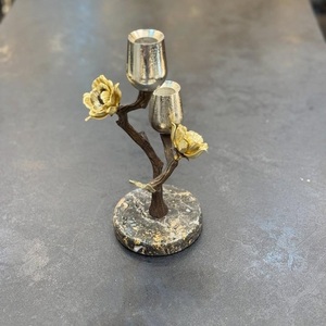 Fancy Handicraft Handmade European Design Aluminum Metal Gingko Eco-Friendly Customized Silver Finished Home Decoration - Product Image 1