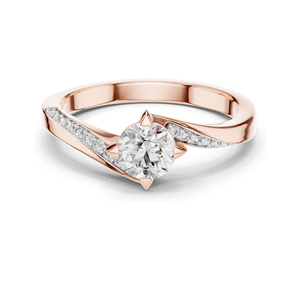 Bague pour femme en diamant CVD de laboratoire 0,59 CT VVS-VS-EF, or 18 carats, 14 carats, 10 carats et argent 925, or rose, or jaune, or blanc et moissanite - Product Image 3