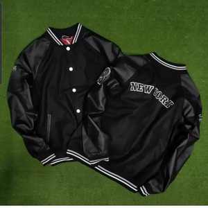 Blouson aviateur d'hiver unisexe personnalisé OEM en laine patchs en chenille veste universitaire Letterman vintage universitaire - Product Image 2