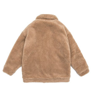 Chaqueta de Forro Polar Sherpa con Cremallera Impermeable de Invierno de Alta Calidad OEM para Mujer, Logotipo Personalizado, Cuello Alto Extra Grande, Nuevo Estilo de Última Moda - Product Image 2