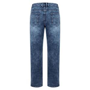 Men's Elastic <b>Waist</b> Denim Cargo Pants Solid Color Street Style Mid <b>Waist</b> Trousers Slim Fit Multi Pockets Joggers Summer Winter - Product Image 3