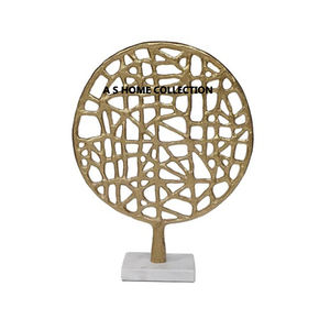 <b>Peacefully</b> Aluminum Metal Unique Shape Black Finished Sculpture Modern Antique Handicraft Home Decoration - Product Image 4