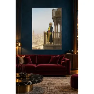 Fida Jean-Lon Grme Impression sur toile : Le appel à la prière du muezzin depuis le minaret - Product Image 4