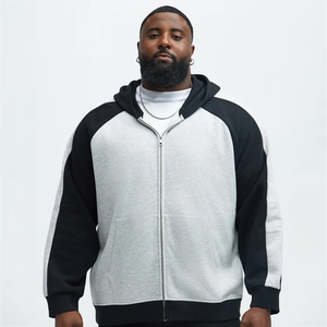 Sudadera con capucha personalizable de lana de algodón 100% con forro grueso y cálido, ropa de calle elegante para el invierno, diseño de logotipo de marcas hechas en fábrica - Product Image 1