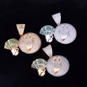 Bijoux Hip Hop personnalisé pendentif Hip Hop en argent Sterling 925 pour collier en diamant Moissanite personnalisé - Product Image 2