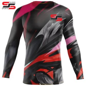 Wholesale <b>Custom</b> Logo OEM ODM Rash Guard Men Sublimation Printed Spandex Rashguard Swimming Wear <b>Shirts</b> Rash Guard Windproof - Product Image 5