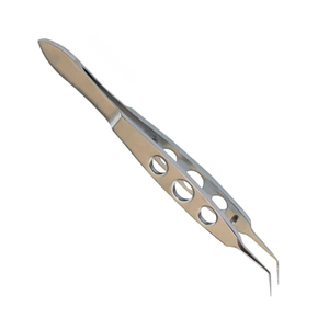 Forceps de suture ophtalmique en acier inoxydable Forceps de liage médical chirurgical OEM personnalisé avec mâchoires incurvées lisses - Product Image 4