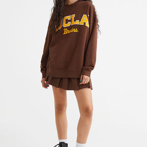 Sudadera informal de invierno, sudadera básica de cuello redondo para mujer de gran tamaño, sudadera - Product Image 2