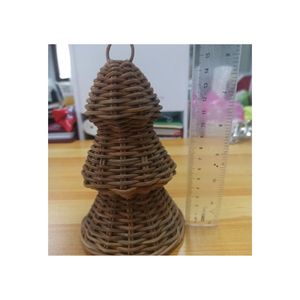 กระดิ่งหวายสำหรับตกแต่งต้นคริสต์มาสของเวียดนามเครื่องประดับแบบแขวนทำจากหวาย2025ขายดี - Product Image 4