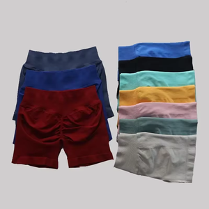 Personalizado sin costuras para impacto de cintura baja Yoga Gimnasio Biker Entrenamiento Leggings Logo Stretch Fitness Ropa Cintura elástica para gimnasio Deportes - Product Image 1