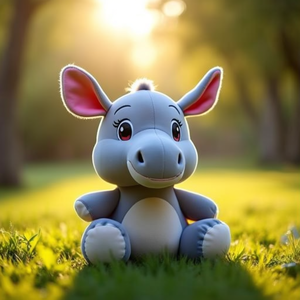 Peluche promotionnelle Yoohoo Rino Javan Rhinoceros (environ) 25,5 cm 1 pièce - Product Image 3
