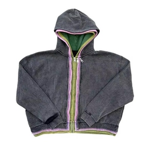 Triple Zip Layer Boxy Oversized Boxy Fit Luxury Custom Hoodie Drop Shoulder Hoodies Oversized Men Hoodies Heavy and Wear - Product Image 2