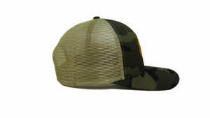 Accesorio deportivo y de tendencia caliente para todos, gorra de camionero de algodón de camuflaje de 6 paneles con logotipo ajustable, hecha en la fábrica de Vietnam - Product Image 4