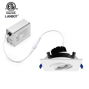 Lanbot ETL ไฟดาวน์ไลท์ LED <span class=keywords><strong>3</strong></span>นิ้ว9W 12W 1000 lumens หรี่แสงได้120V เพดานกลมสีขาวเล็มขอบ - Product Image 5