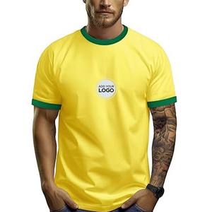 T-shirt Port & Company pour homme, 50/50 coton/polyester, avec logo, t-shirts à col contrasté - Product Image 1